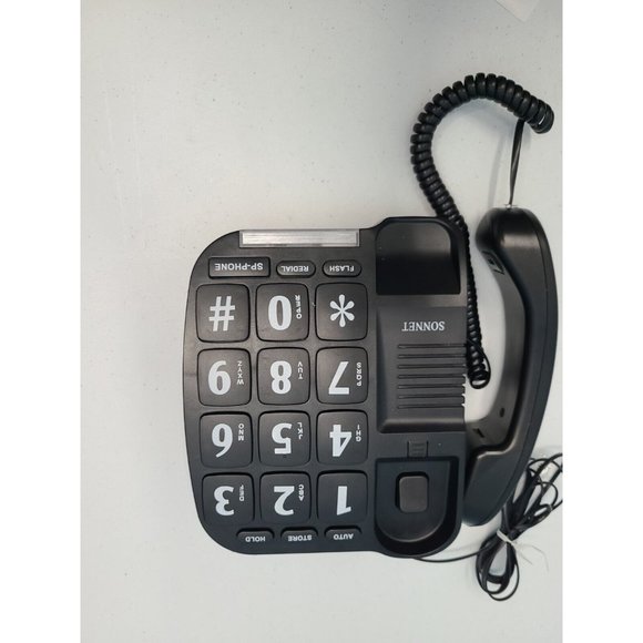 EXTRA LARGE BUTTON TELEPHONE WITH VOICE AMPLIFICATION - Picture 3 of 4